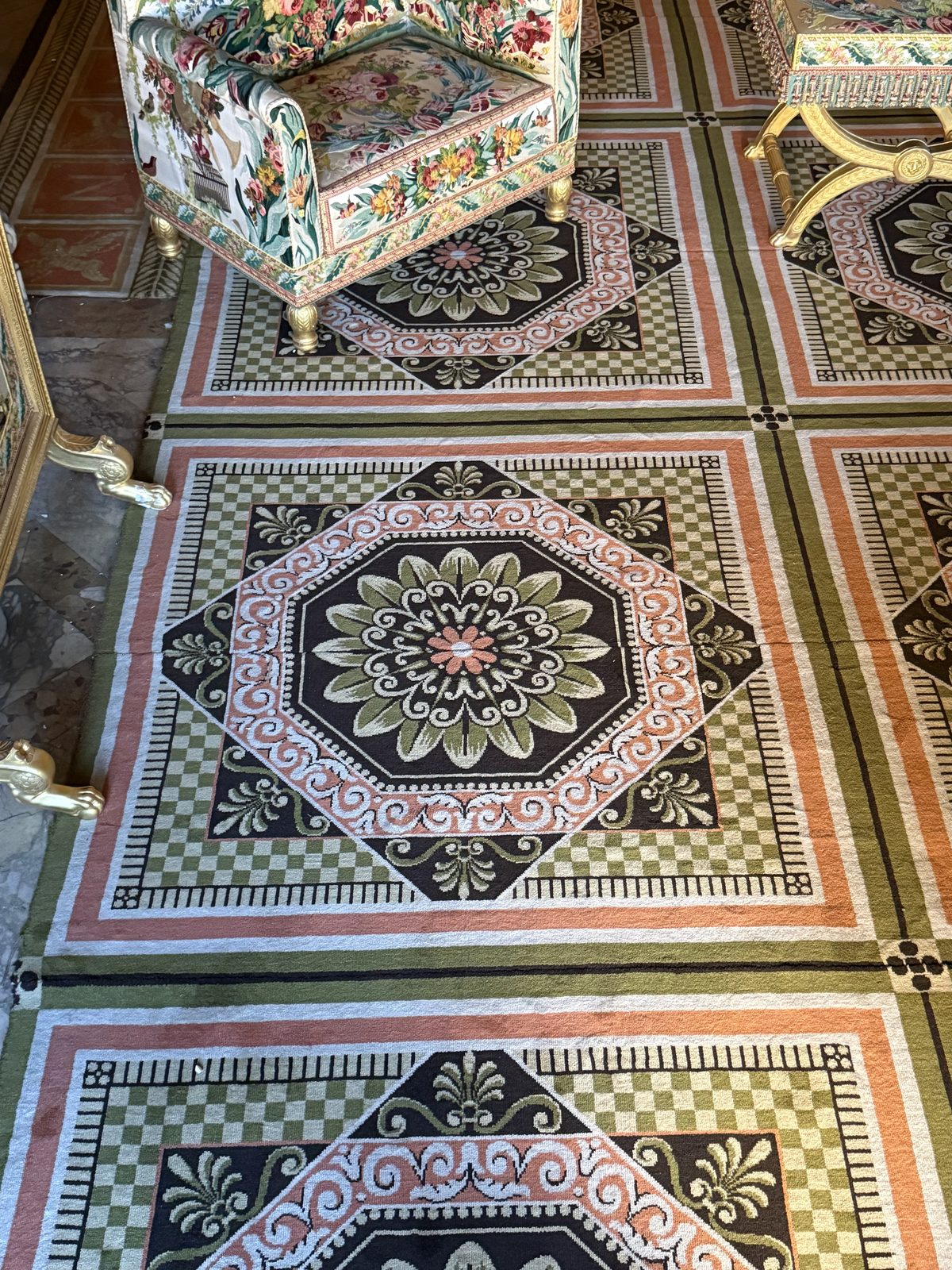 Détail de tapis historique